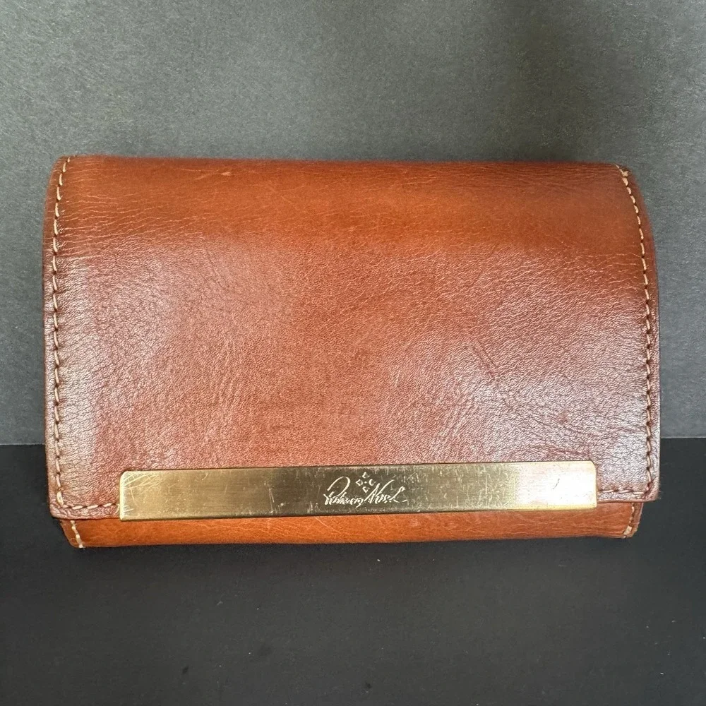 Patricia Nash Cametti Trifold Florence Leather Wallet Brown Classic Western Boho
